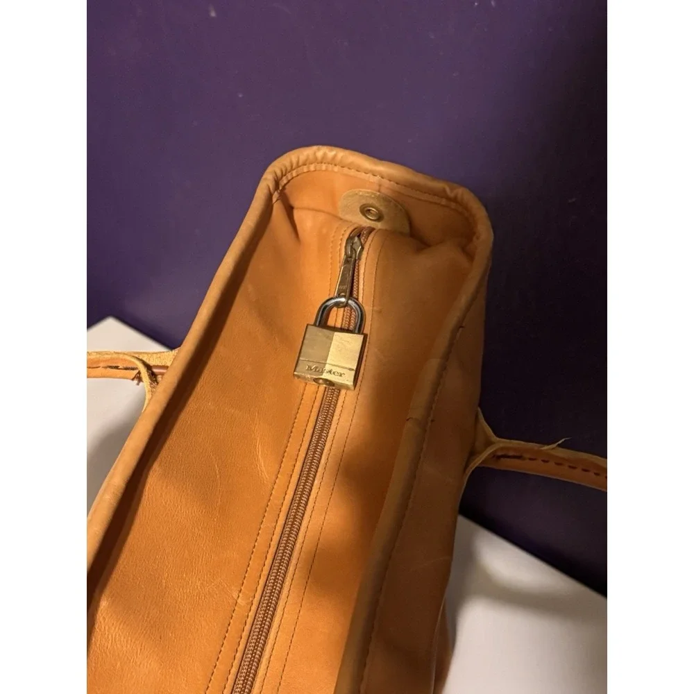Vintage LL Bean XL Leather Boat Tote Bag Luggage EXTREMELY RARE 22